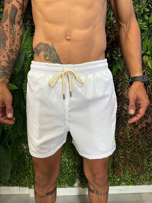Short praia Ralph Lauren branco