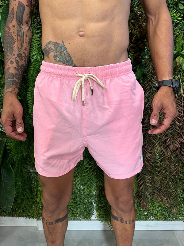 Short praia Ralph Lauren rosa