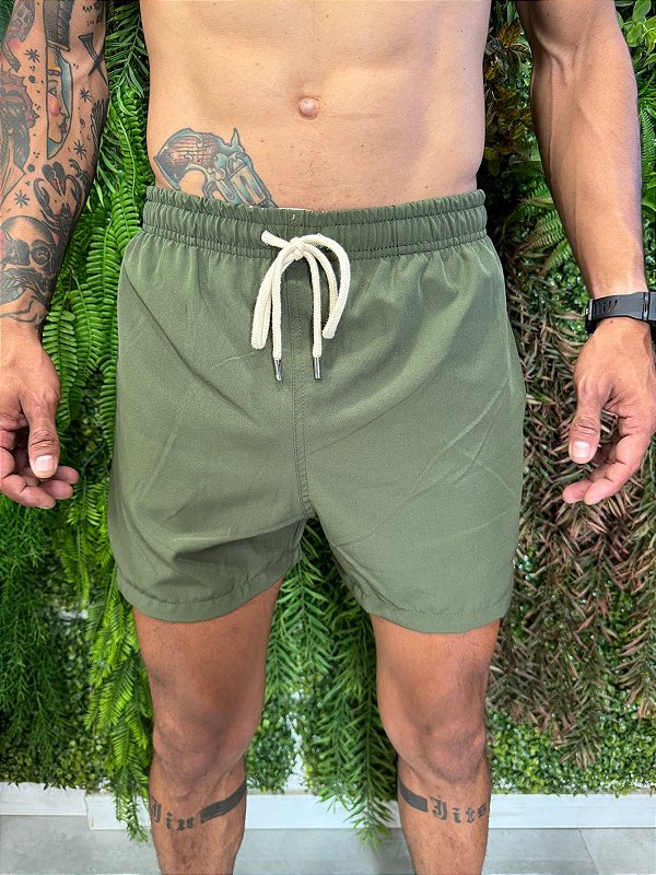 Short praia Ralph Lauren verde musgo