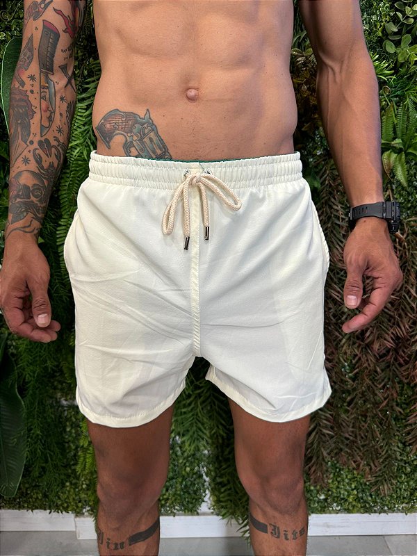 Short praia Ralph Lauren creme