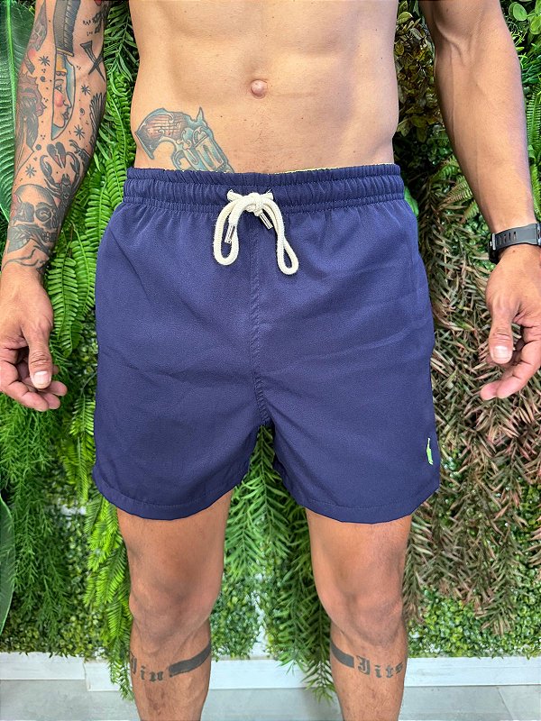 Short praia Ralph Lauren azul intenso