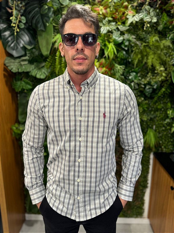 Camisa Social Manga Longa Ralph Lauren ( Xadrez )