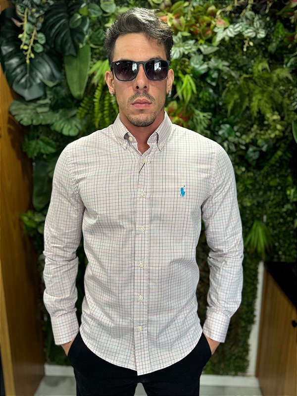 Camisa Social Manga Longa Ralph Lauren ( Xadrez )