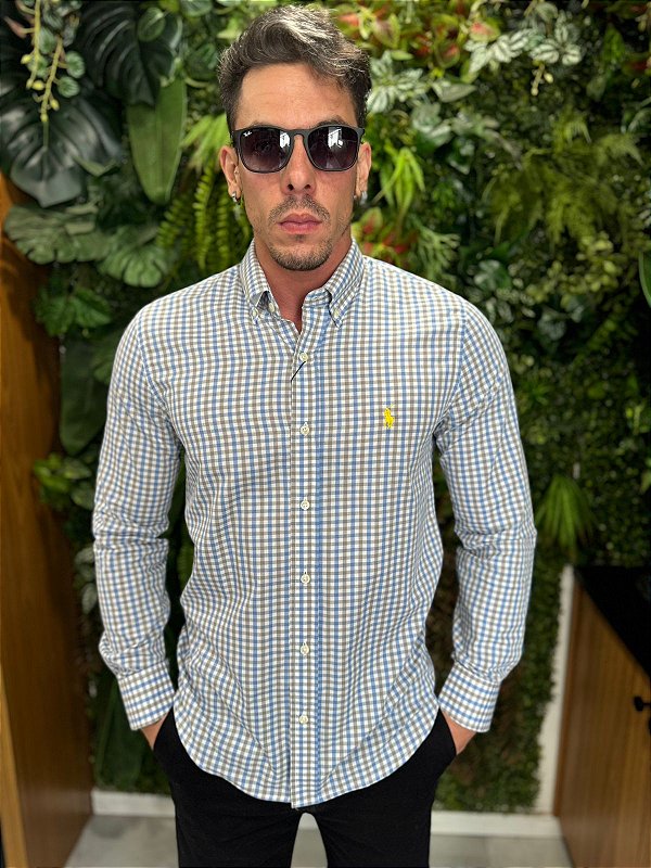 Camisa Social Manga Longa Ralph Lauren ( Xadrez )
