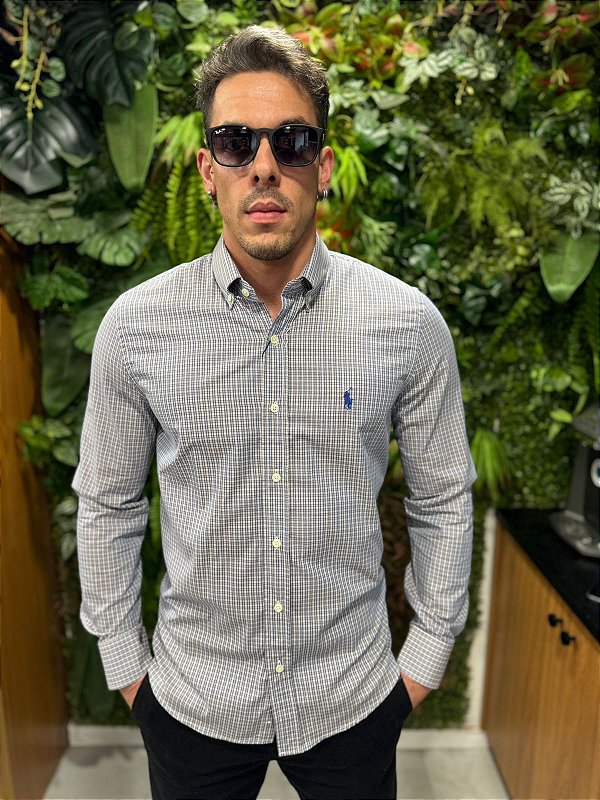Camisa Social Manga Longa Ralph Lauren ( Xadrez )