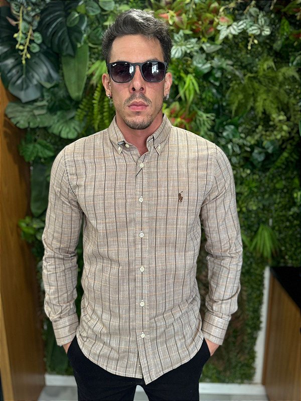 Camisa Social Manga Longa Ralph Lauren ( Xadrez )