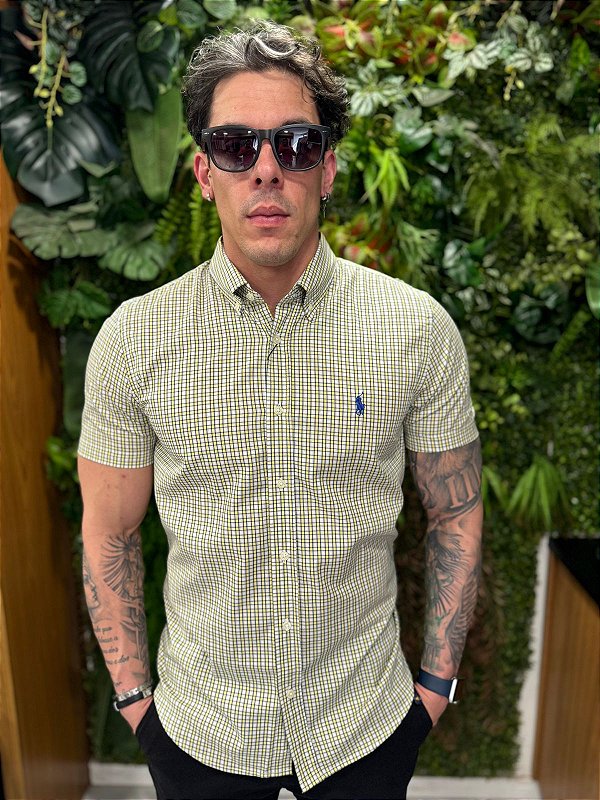 Camisa xadrez manga curta Ralph Lauren