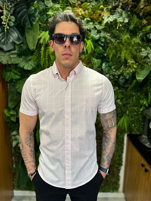 Camisa xadrez manga curta Ralph Lauren