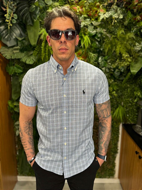 Camisa xadrez manga curta Ralph Lauren