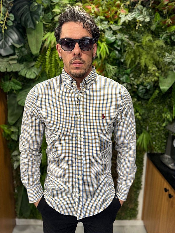 Camisa social xadrez