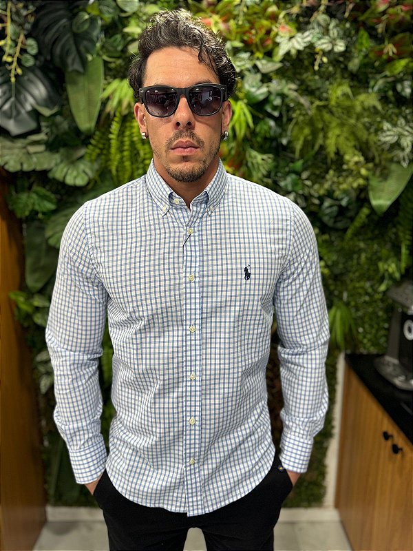 Camisa social xadrez