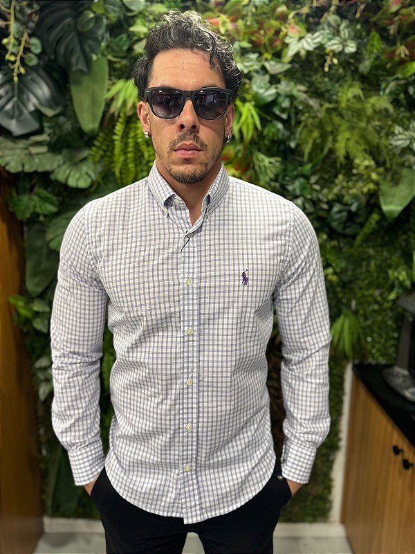 Camisa social xadrez