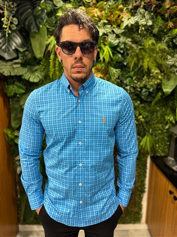 Camisa social xadrez