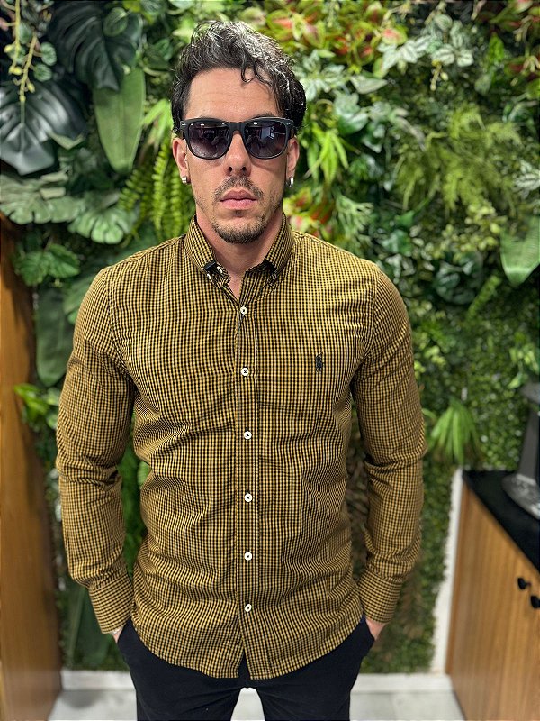 Camisa social xadrez
