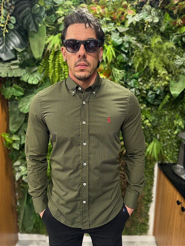 Camisa social xadrez