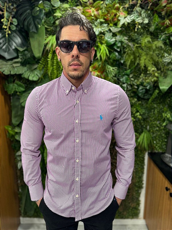 Camisa social xadrez
