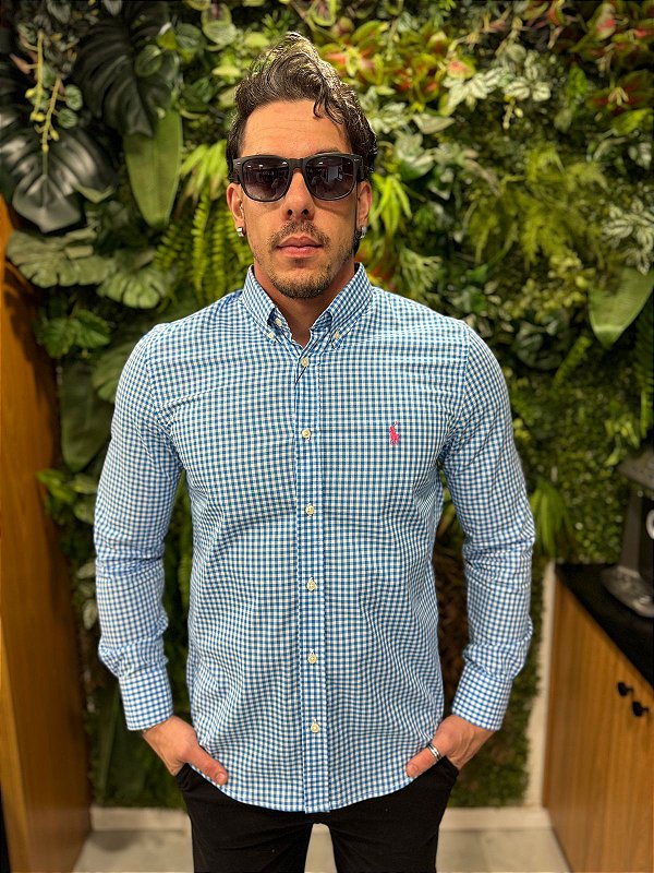 Camisa social xadrez