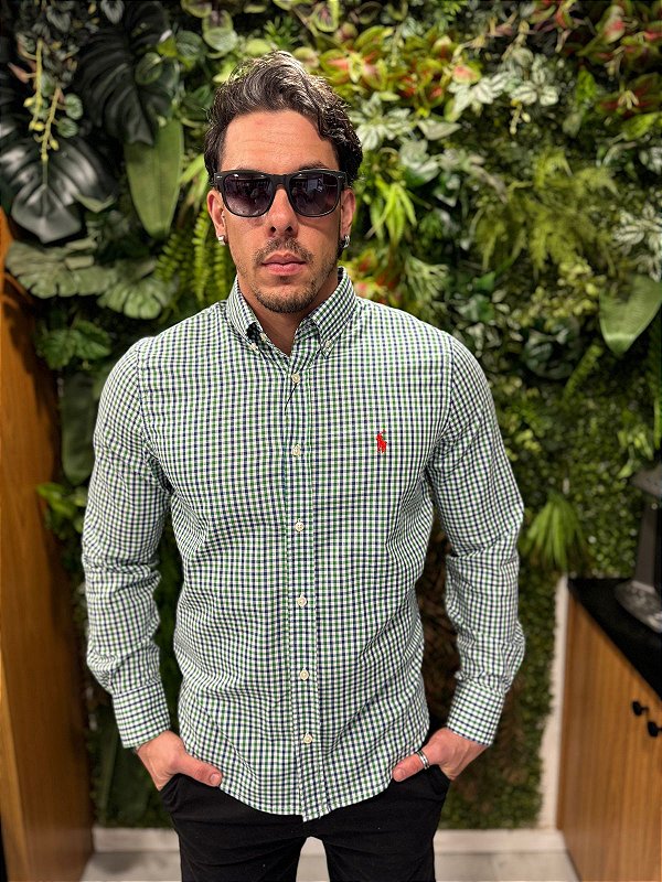 Camisa social xadrez