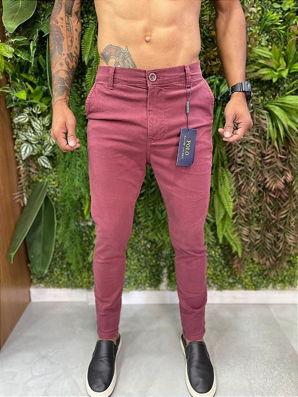Calça de sarja Ralph Lauren