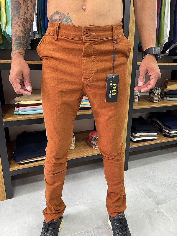 Calça de sarja Ralph Lauren