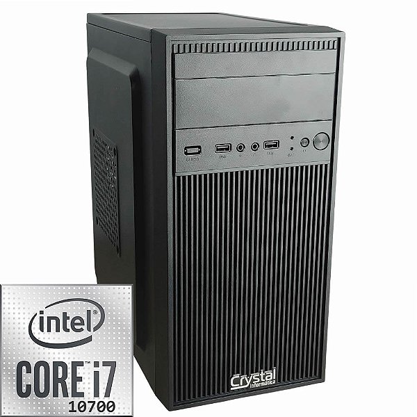 Computador Crystal Intel I7-10700 Mem 8GB SSD240