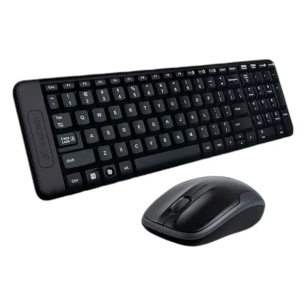 Teclado e Mouse Sem Fio Logitech MK220, Compacto, ABNT2, 920-004431