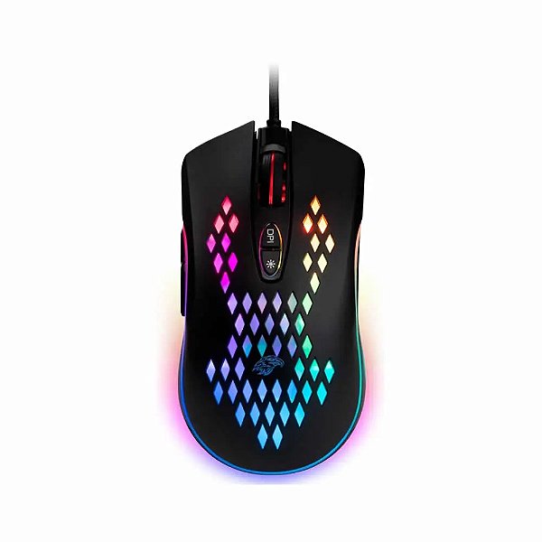 Mouse Gamer K-Mex RGB 6400 DPI M-370