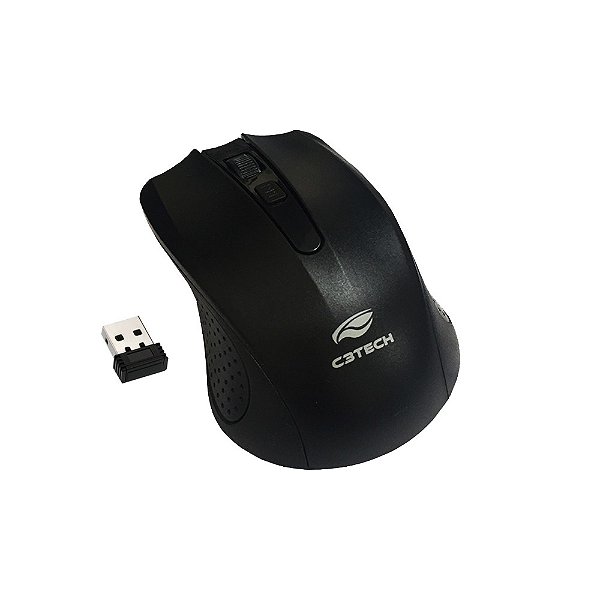 Mouse Sem Fio C3Tech M-W012BK