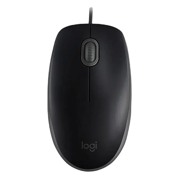 Mouse Logitech M110 USB Preto, Clique Silencioso, Design Ambidestro, Plug and Play, 910-006756