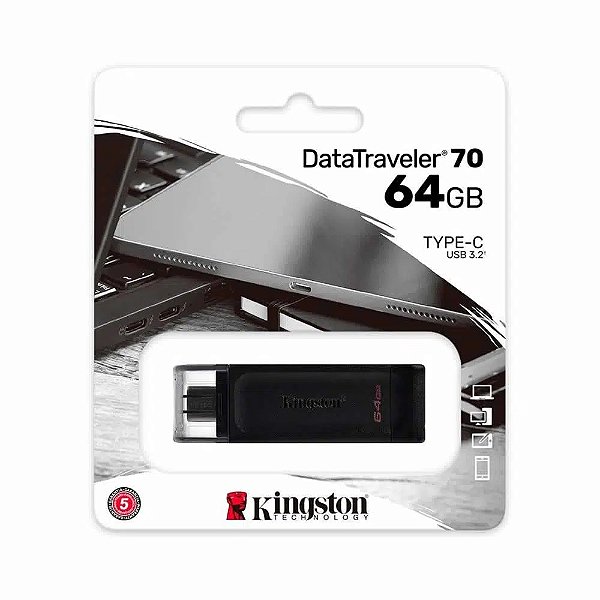 Pen Drive 64GB Kingston DT70 USB-C