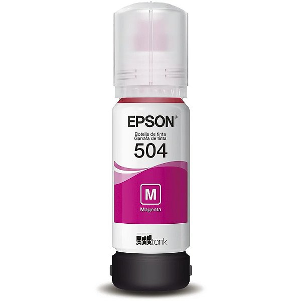 Tinta Epson T504 Magenta T504320 - Para Impressoras L4150 L4160 L6191 L6161 L6171 L14150 | Original 70ml
