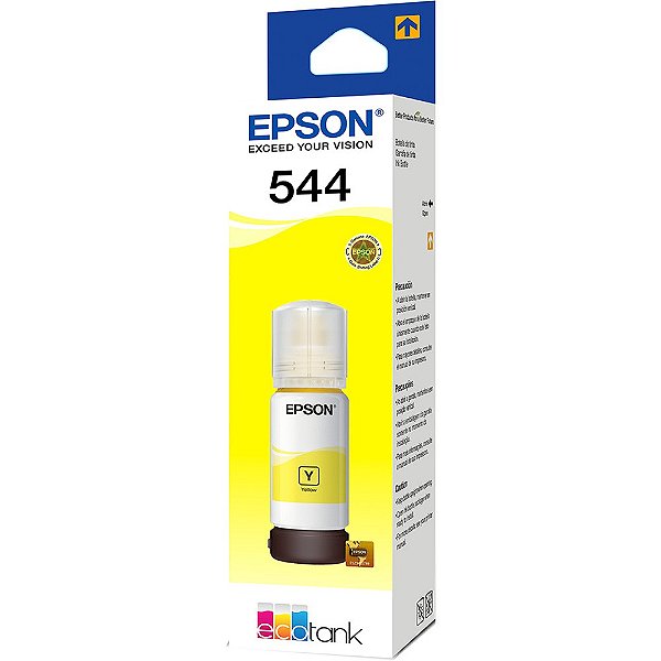 Tinta Epson T544 Amarelo T544420 – L3150 L3110 L5190 L3250 L3210 5190 3150 3110 65ml