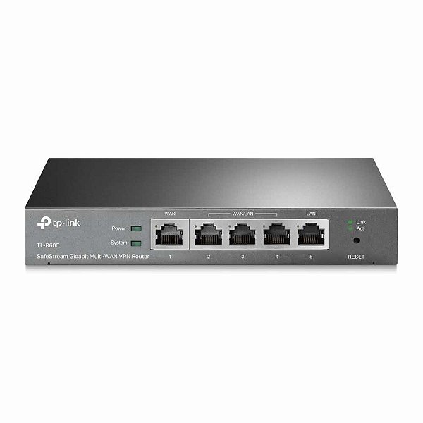 Roteador TP-Link TL-ER605 V2 VPN Gigabit Multi-WAN SafeStream Load Balance Omada VPN