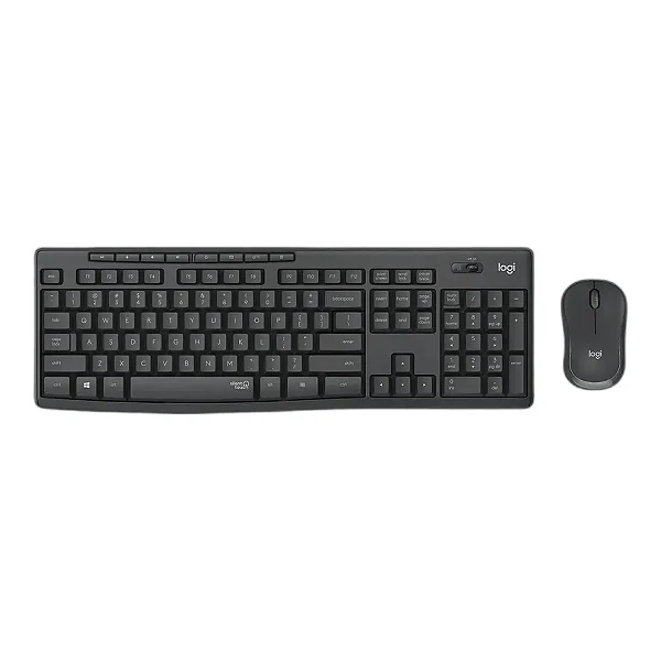 Combo Teclado e Mouse sem fio Logitech MK295, Digitação e Clique Silencioso, Teclas de Mídia, Conexão USB, Pilhas Inclusas, ABNT2, 920-009793