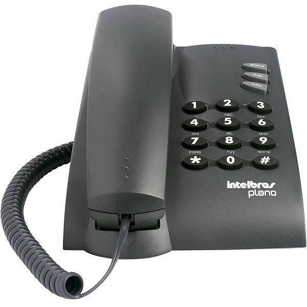 Telefone Com Fio Intelbras Pleno Preto