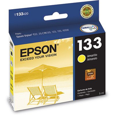 Cartucho Epson 133 T133420 Amarelo Original