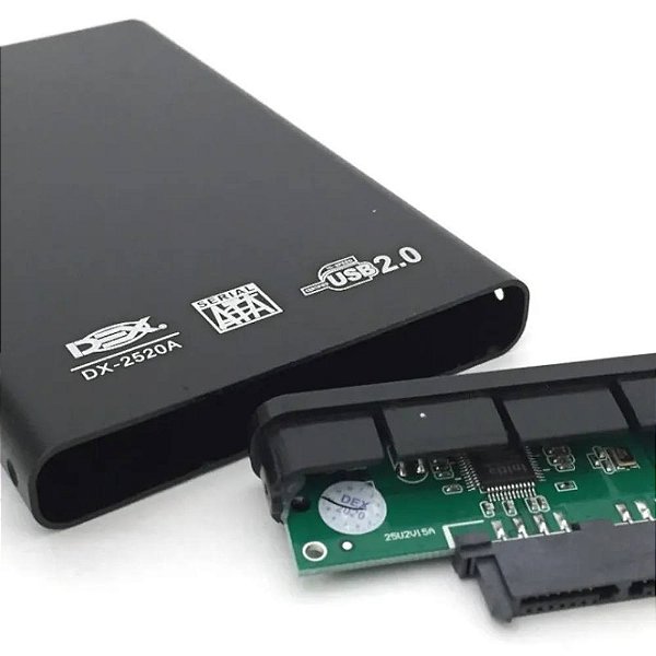 Case para HD 2.5 SATA USB 2.0 DX-2520 DEX