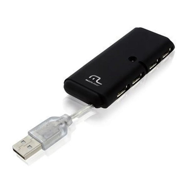 HUB USB 2.0 4 Portas Multilaser AC064