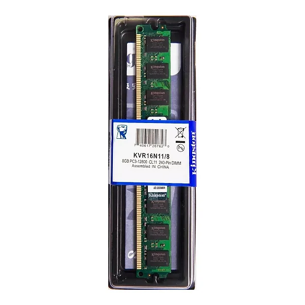 Memória RAM Kingston ValueRAM 8GB DDR3 1600MHz KVR16N11/8