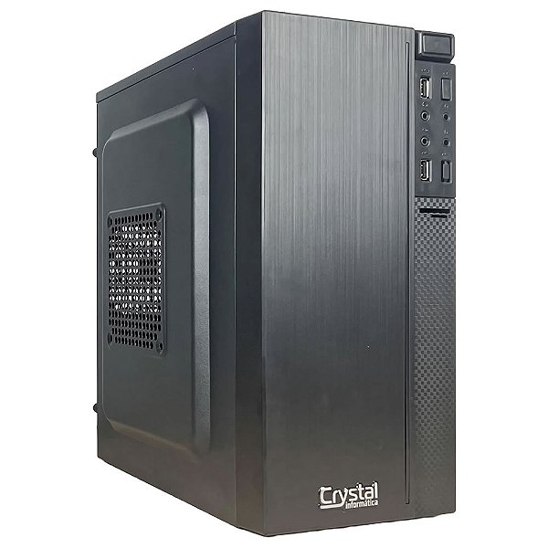Computador Crystal Intel Core I5 12400, Memória 8GB, SSD NVMe 240GB