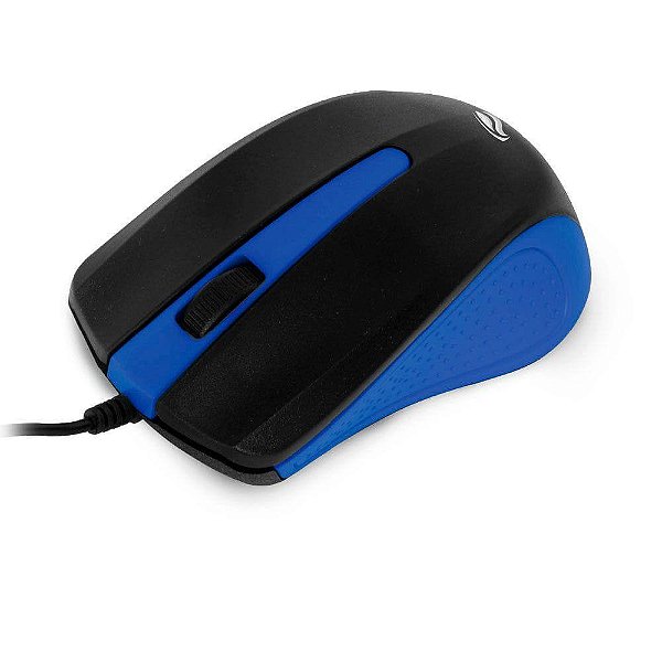 Mouse USB C3Tech MS-20BL Azul , Compatível com PC e Mac, Resolução de 1000 DPI, Cabo de 115cm