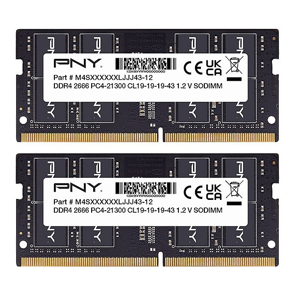 Memória Notebook 8GB DDR4 2666 MHz PNY MN8GSD42666-TB