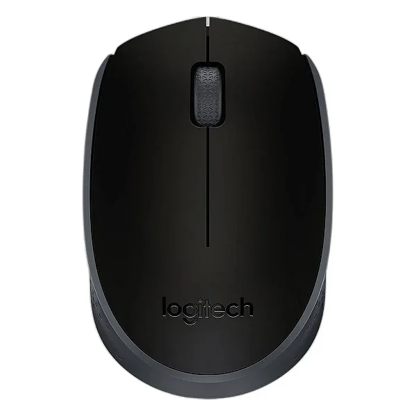 Mouse Sem Fio Logitech M170 Preto, Ambidestro, Compacto, Pilha Inclusa, 910-004940
