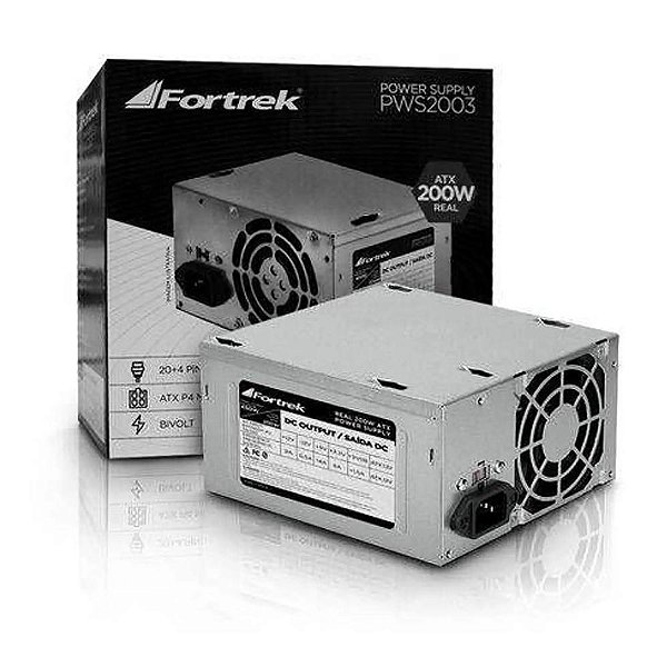 Fonte 200W Fortrek PWS-2003