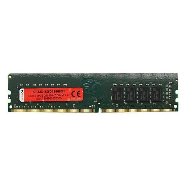 Memória 16GB DDR4 2666 MHz Ktrok KT-MC16GD42666DT