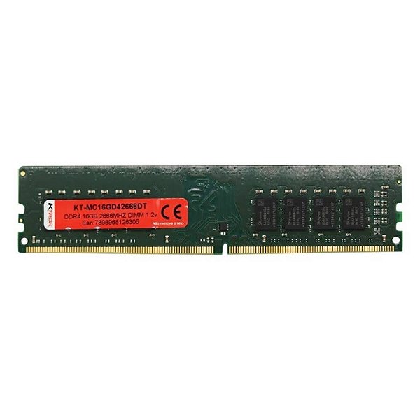 Memória 16GB DDR4 2666 MHz Ktrok KT-MC16GD42666DT