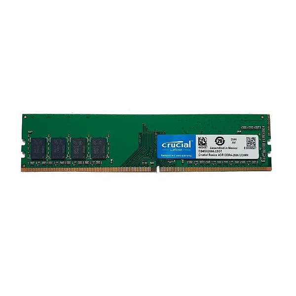 Memória RAM 4GB DDR4 2666 MHz Crucial CB4GU2666