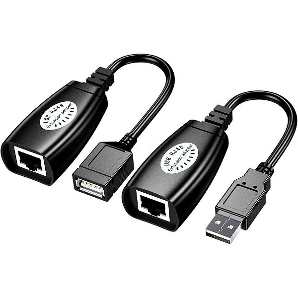 Extensor USB Via Cabo de Rede