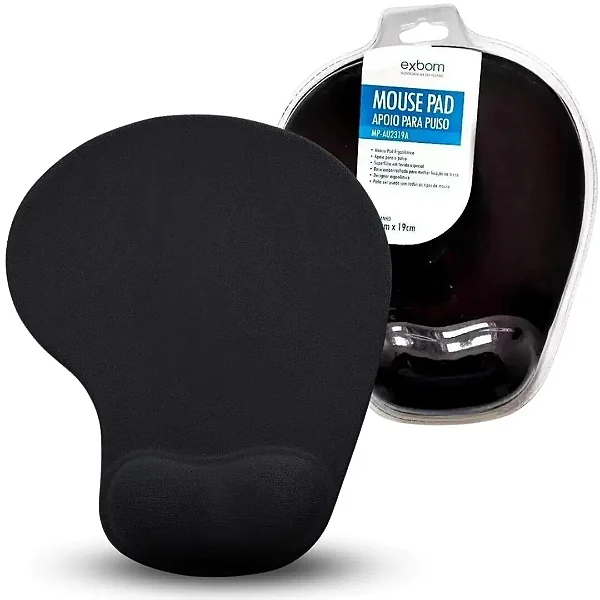 Mouse Pad Ergonõmico Com Apoio de Punho EXBOM - MP-AU2319A