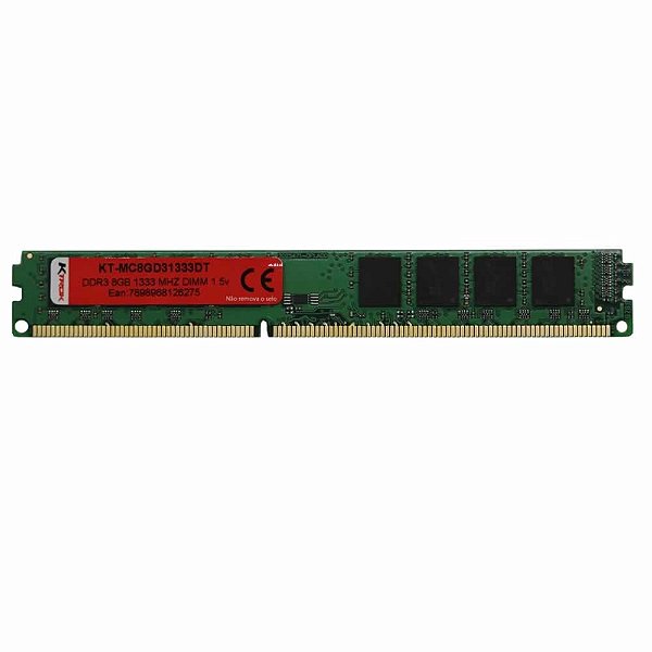 Memória 8GB DDR3 1333 MHz Ktrok KT-MC8GD31333DT